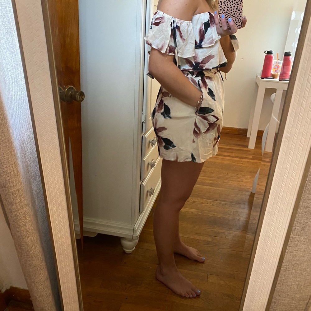 Floral Romper with POCKETS